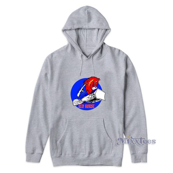 Red Horse Squadron Logo Hoodie for Unisex