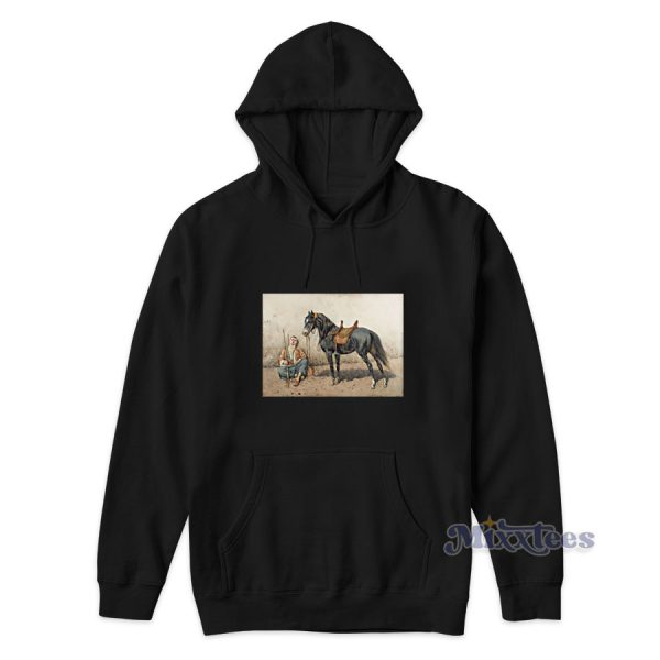 Resting Somborac And Horse Hoodie for Unisex