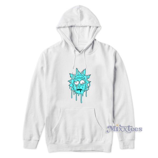 Rick and Morty Goopy Dripping Blue Rick Hoodie