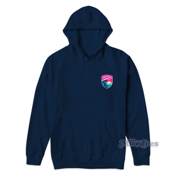 San Diego Wave Fc Logo Hoodie For Unisex