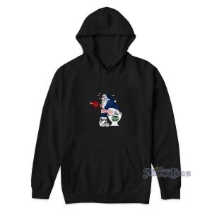 Santa Sitting On New York Jets Helmet Hoodie 1 Santa Sitting On New York Jets Helmet Hoodie 2