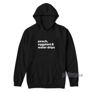 Sex Emojis Peach Eggplant Water Drips Hoodie for Unisex 2