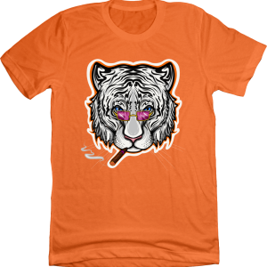 Smoking White Tiger with Sunglasses 1