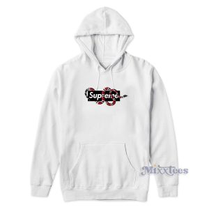 Snak Supreme Black Logo Hoodie for Unisex