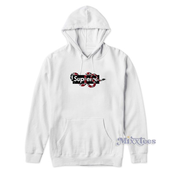 Snak Supreme Black Logo Hoodie for Unisex