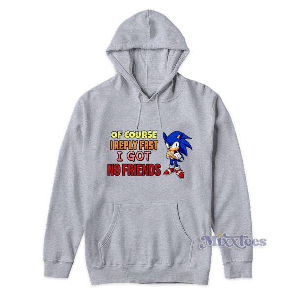 Sonic Of Course I Reply Fast I Got Friends Hoodie