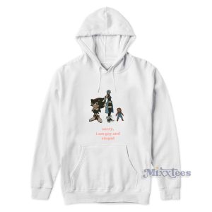 Sorry I Am Gay And Stupid Hoodie