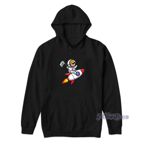 Spaceship To The Moon AMC Stock Investor Hoodie