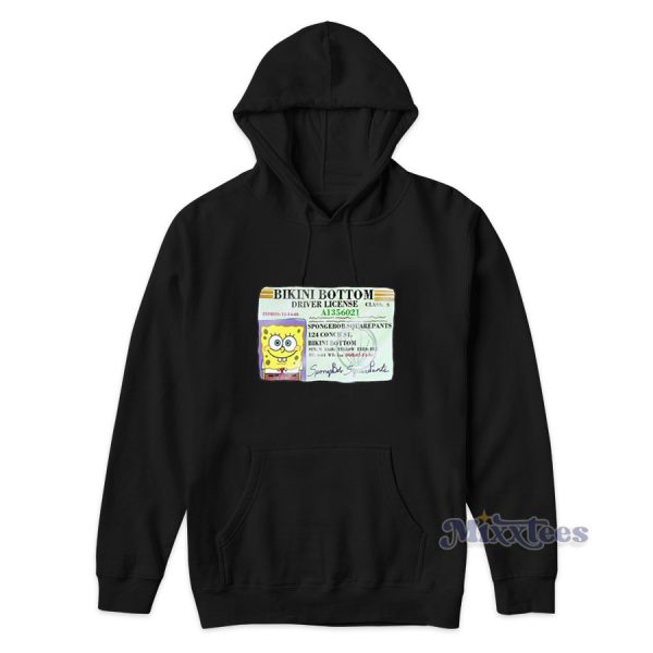 Spongebob Squarepants Driver’s License Hoodie