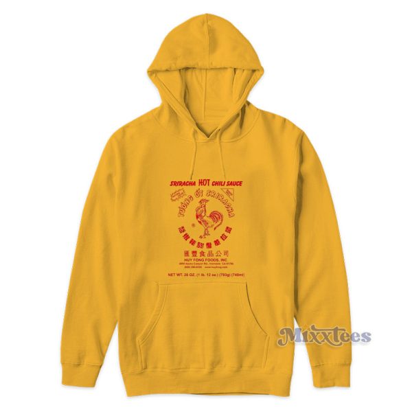 Sriracha Hot Chili Sauce Hoodie For Unisex