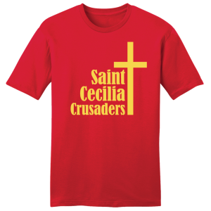 St Cecilia Crusaders Gold Cross 1