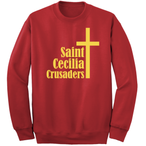 St Cecilia Crusaders Gold Cross 3