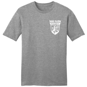 St Cecilia Crusaders Logo Left Chest Approved Gym Uniform 1