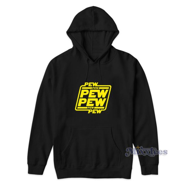 Star Wars Logo Pew Pew Pew Hoodie for Unisex