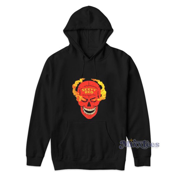 Stone Cold Red Skull Sexyy Red Hoodie