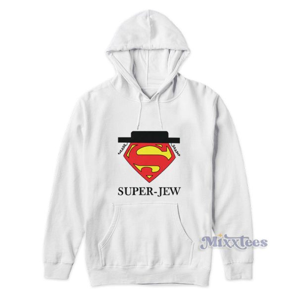 Super Jew Funny SuperMan Hoodie For Unisex