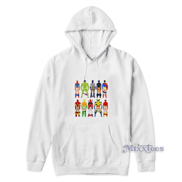 Superhero Butts Hoodie for Unisex