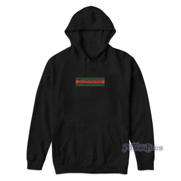 Supreme Gucci Box Logo Hoodie for Unisex