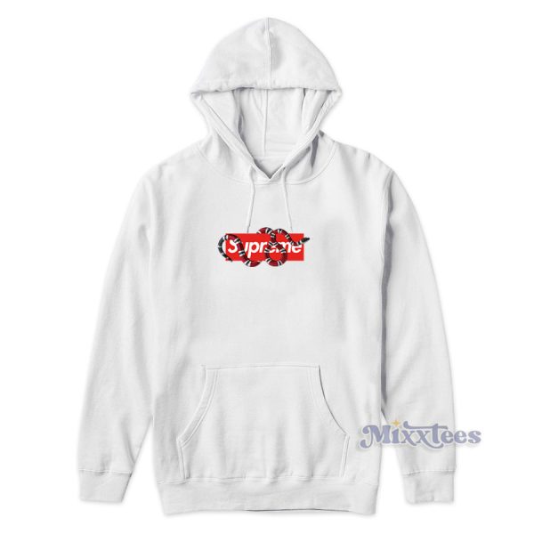 Supreme Gucci Snake Logo Hoodie