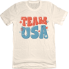 Team USA Bubble Font Tee