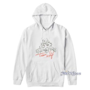Teen Wolf Drawn Wolf Face Jerry Levine Hoodie 1