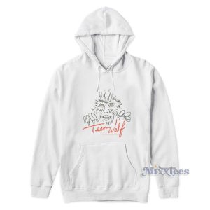 Teen Wolf Drawn Wolf Face Jerry Levine Hoodie 2