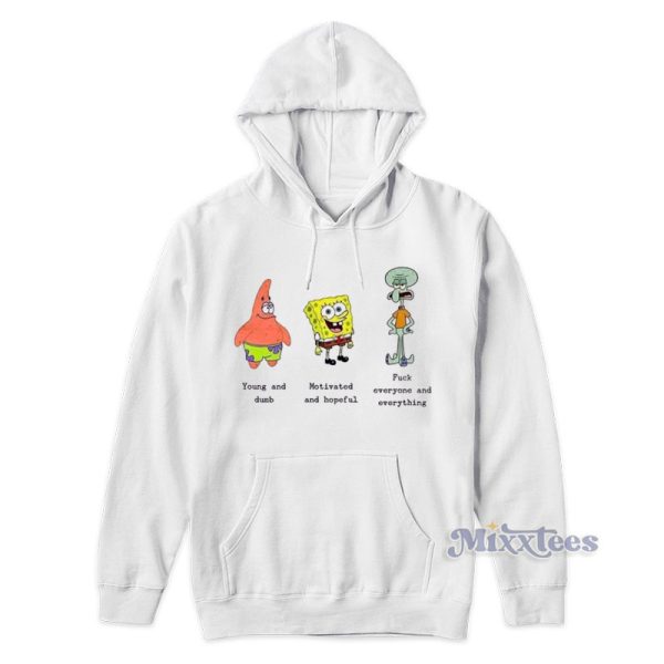 The 3 Stages Of Growing Up Spongebob Patrick Squidward Hoodie