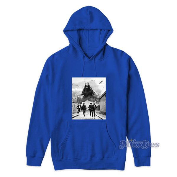 The Beatles Vs Godzilla Hoodie