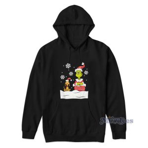 The Grinch Christmas And Max Hoodie For Unisex 1