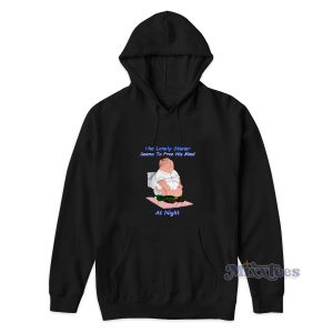 The Lonely Stoner Seems To Free His Mind At Night Hoodie 1