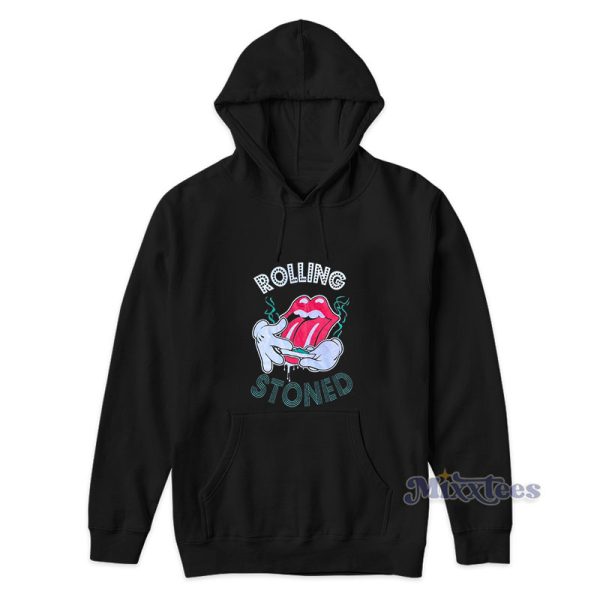 The Rolling Stoned Lips Weed Hoodie