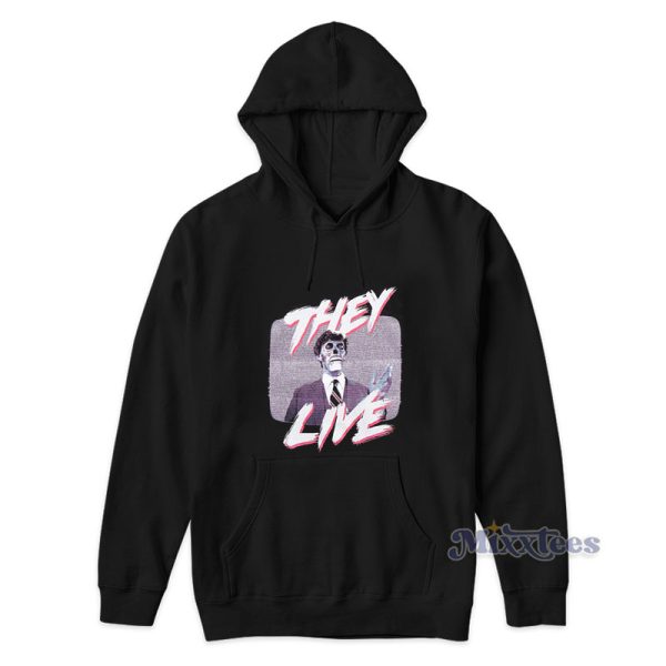 They Live Tv Screen Hoodie For Unisex