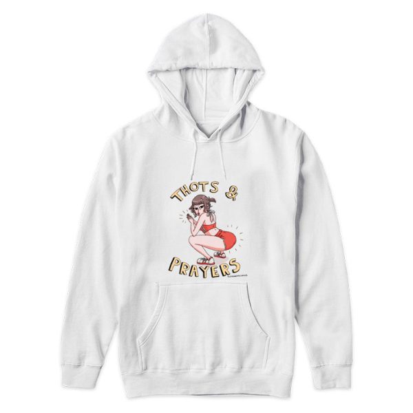 Thots And Prayers Plamondon Comics Hoodie