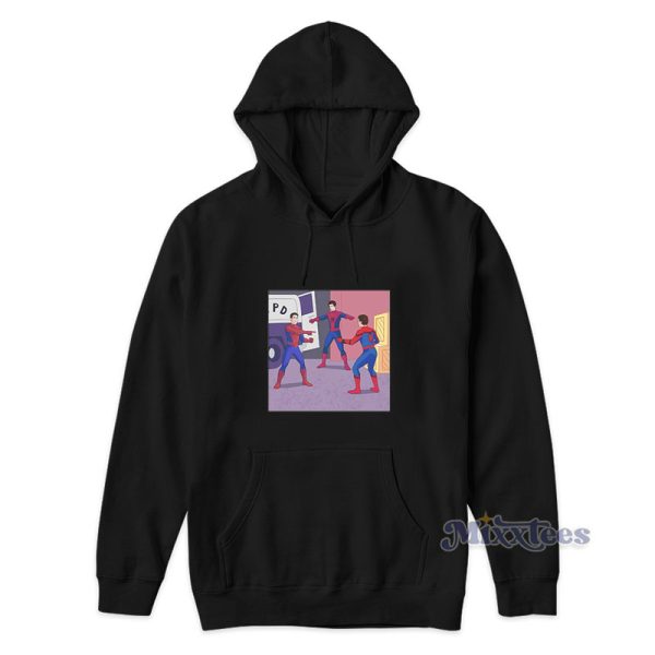 Tobey Andrew And Tom 3 Spiderman Pointing Hoodie For Unisex