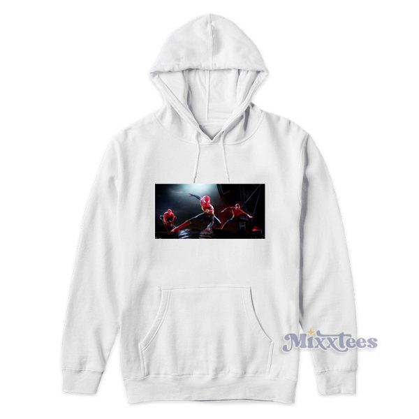 Tobey Maguire Tom Holland And Andrew Spider Man No Way Home Hoodie