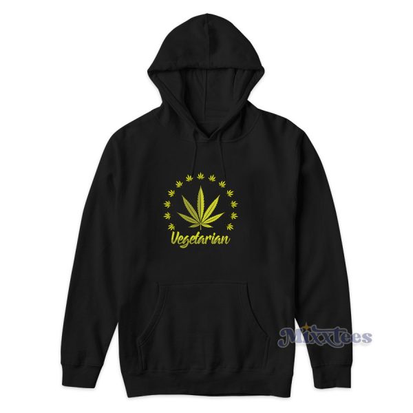 Vegetarian Marijuana Hoodie for Unisex