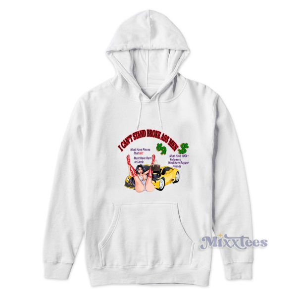 Vintage 90s I Can’t Stand Broke Ass Hoodie for Unisex