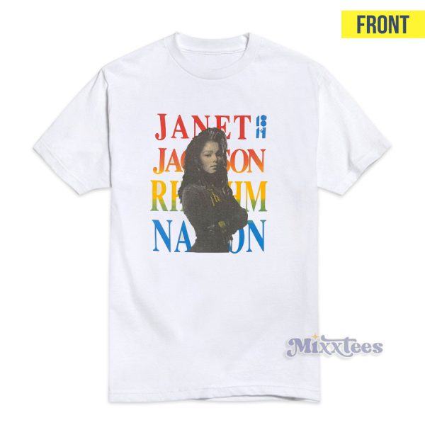 Vintage Janet Jackson Rhythm Nation T-Shirt For Unisex