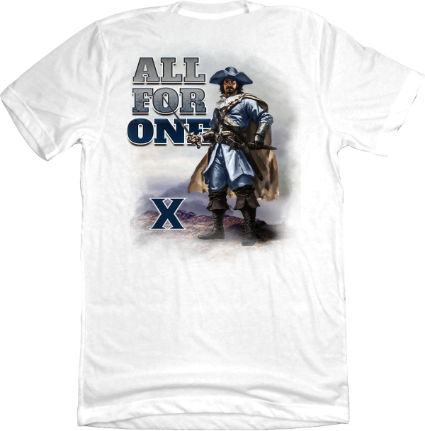 Xavier University All for One Painted Musketeer