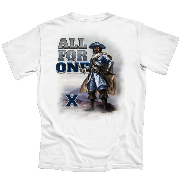 Xavier University All for One Painted Musketeer