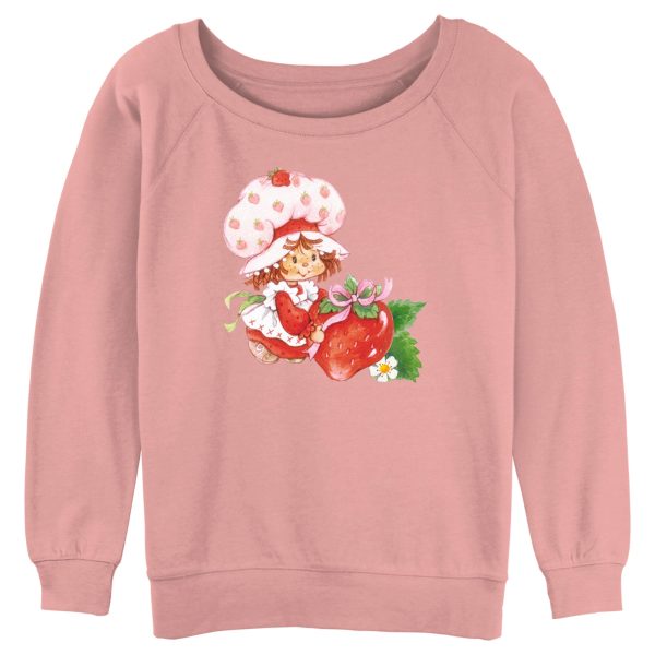 Junior’s Strawberry Shortcake Watercolor Berry Sweatshirt