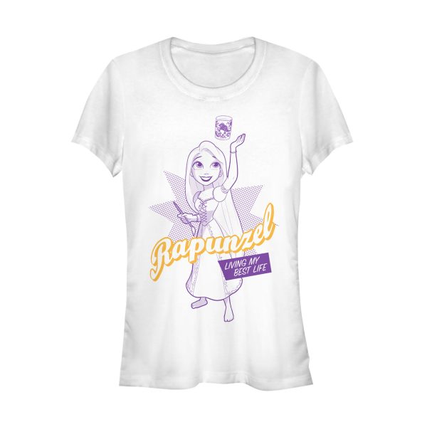 Junior’s Tangled Best Life Pop Art T-Shirt