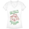 Junior’s Teenage Mutant Ninja Turtles Christmas I want Pizza T-Shirt
