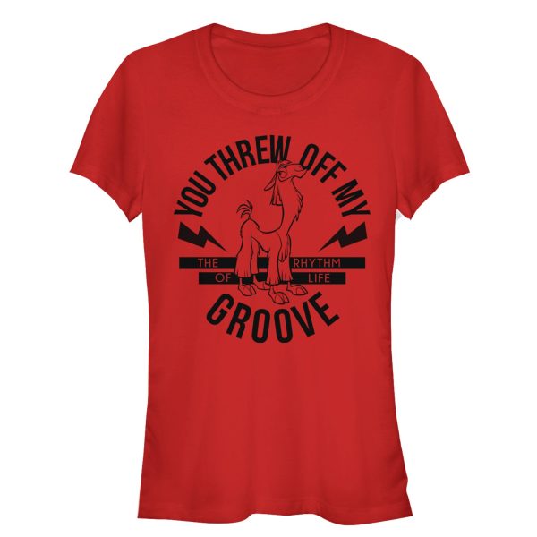 Junior’s The Emperor’s New Groove Kuzco Threw Off Groove T-Shirt