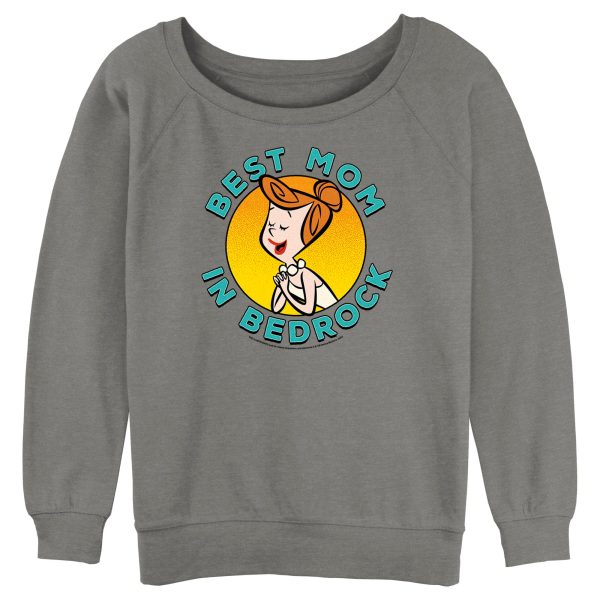 Junior’s The Flintstones Best Mom in Bedrock Sweatshirt