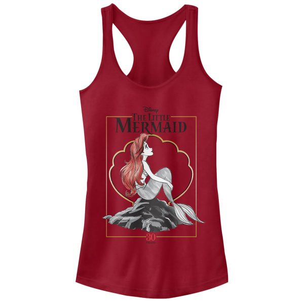 Junior’s The Little Mermaid Ariel 30th Anniversary Racerback Tank Top