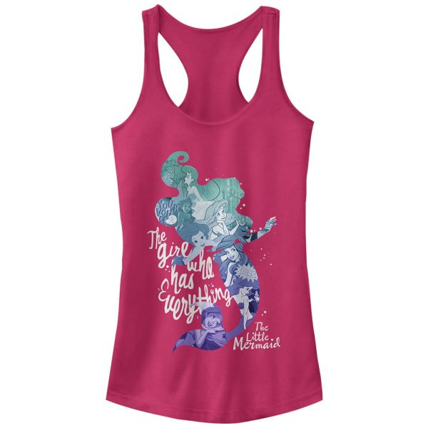 Junior’s The Little Mermaid Ariel Has Everything Racerback Tank Top