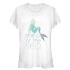 Junior’s The Little Mermaid Ariel Heart of Sea T-Shirt