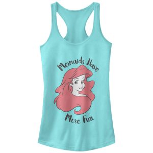 Junior’s The Little Mermaid Ariel Mermaids Have Fun Racerback Tank Top