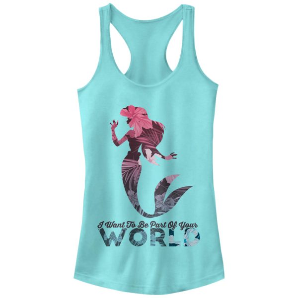 Junior’s The Little Mermaid Ariel Part of Your World Racerback Tank Top